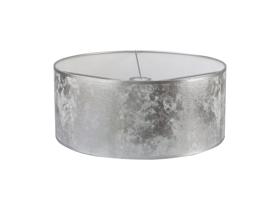 D0589  Sigma Cylinder 50cm Shade Silver Leaf, White